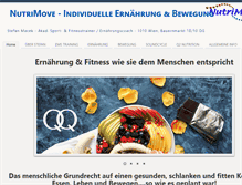 Tablet Screenshot of nutrimove.com